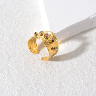 Zircon Gold Ring 18