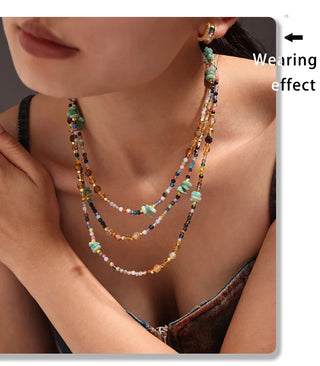 Crystal Gold Necklace