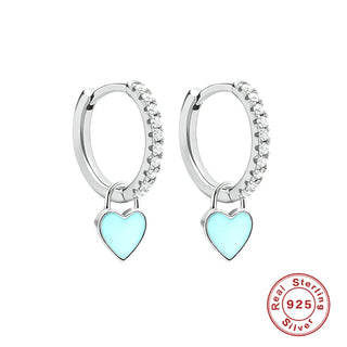 Crystal Zircon Hoop Earrings