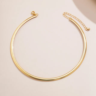 Gold Silver Choker Necklace 2
