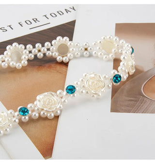 Rhinestone Floral Waist Belt