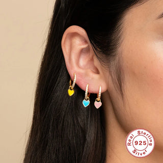 Crystal Zircon Hoop Earrings