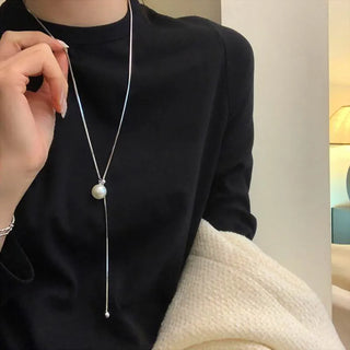 Pearl Tassel Pendant Necklace