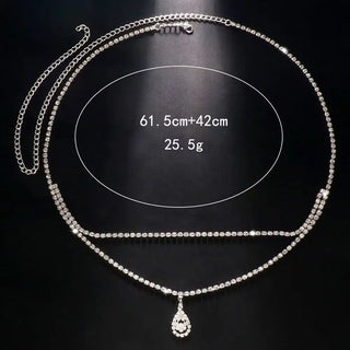 Crystal Rhinestone Waist Chain