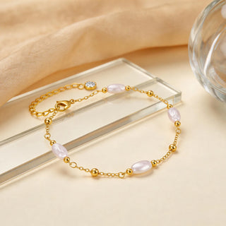 Pearl Gold Anklet