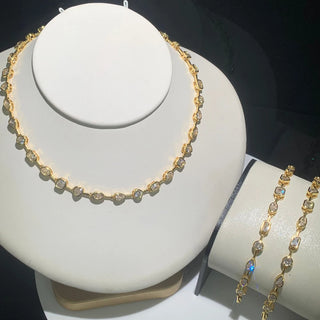 CZ Gold Necklace