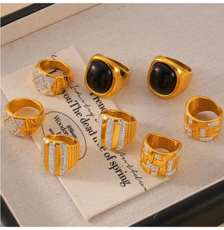 Zircon Gold Ring 15