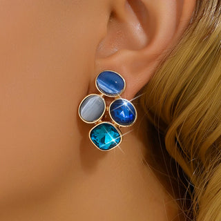 Unique Colorful Stud Earrings