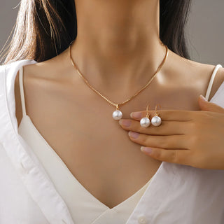 Pearl Pendant Jewelry Set