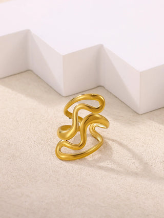 Gold Stainless Ring 2