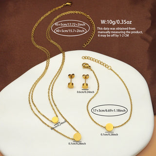 Gold Stainless Jewelry Set