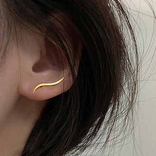 Gold Silver Stud Earrings