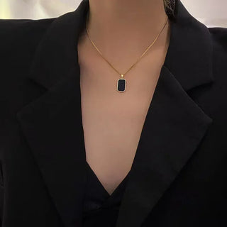 Chain Pendant Choker Necklace 2