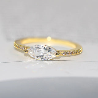 Zircon Gold Ring 8