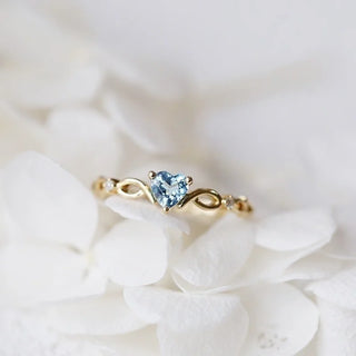 Zircon Heart Ring