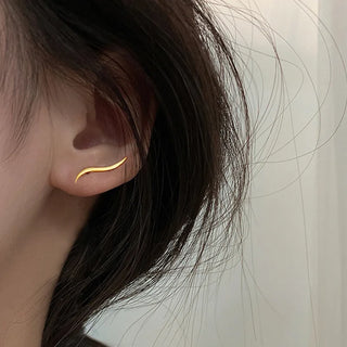 Gold Silver Stud Earrings