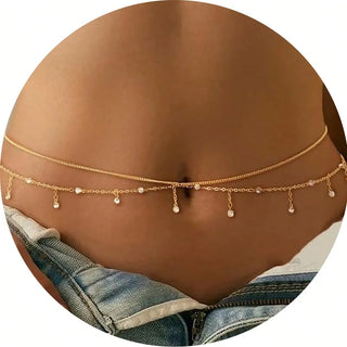 Rhinestone Crystal Waist Chain