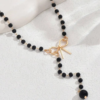 Pearl Tassel Choker Necklace