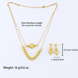 Gold Classic Jewelry Set 2