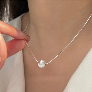Zircon Silver Pendant Necklace 2
