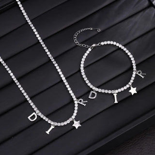 Zircon Star Pendant Necklace 2