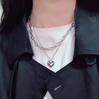 Chain Layered Pendant Necklace