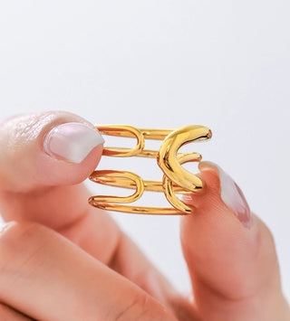Gold Stainless Ring 4