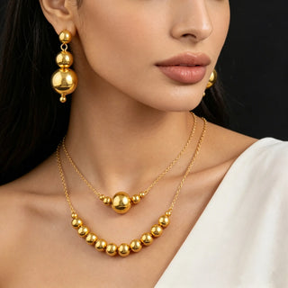 Gold Classic Jewelry Set 2