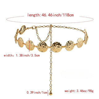 Gold Chain Waist Belt
