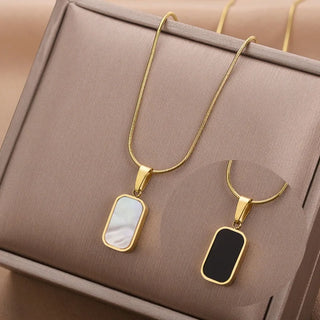 Gold Stainless Pendant Necklace 2