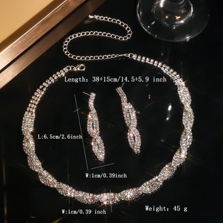 Crystal Rhinestone Jewelry Set