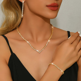 Crystal Zircon Jewelry Set
