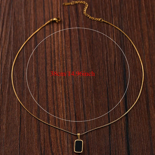 Gold Stainless Pendant Necklace 2