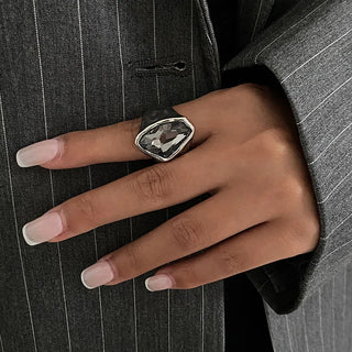 Crystal Zircon Ring