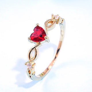 Zircon Heart Ring