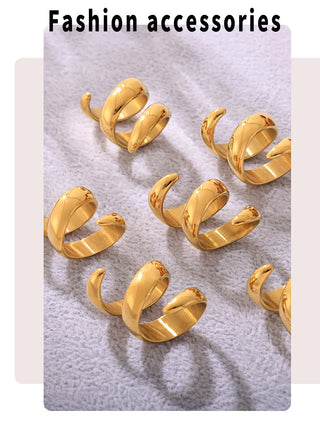 Gold Stainless Ring 6