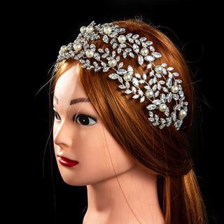 Pearl Crystal Bridal Tiara