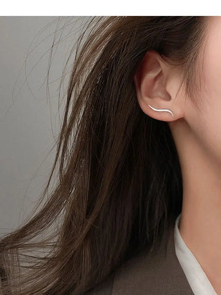 Gold Silver Stud Earrings