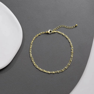 Gold Silver anklet 4