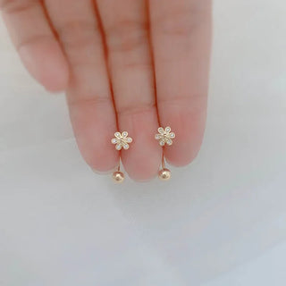 Gold Classic Stud Earrings