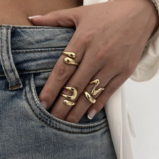 Gold Silver Ring 6