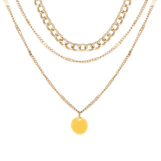Chain Layered Pendant Necklace