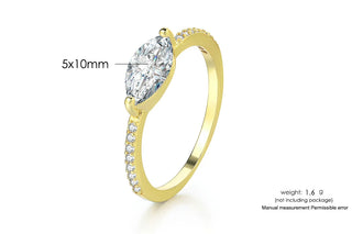 Zircon Gold Ring 8