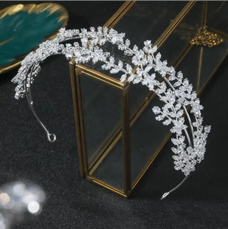 Pearl Crystal Bridal Tiara