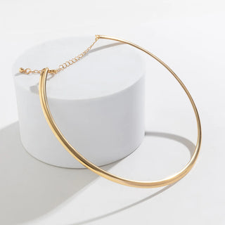 Gold Silver Choker Necklace 2