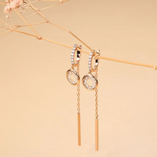 Crystal Silver Stud Earrings