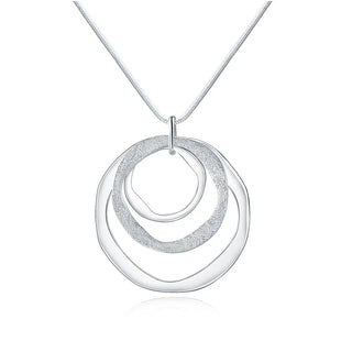 Silver Chain Pendant Necklace
