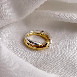 Gold Stainless Ring 7