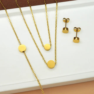 Gold Stainless Jewelry Set