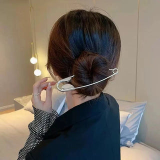 Safety Pin Hair Clip